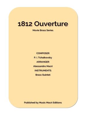 cover image of 1812 Ouverture Movie Brass Series